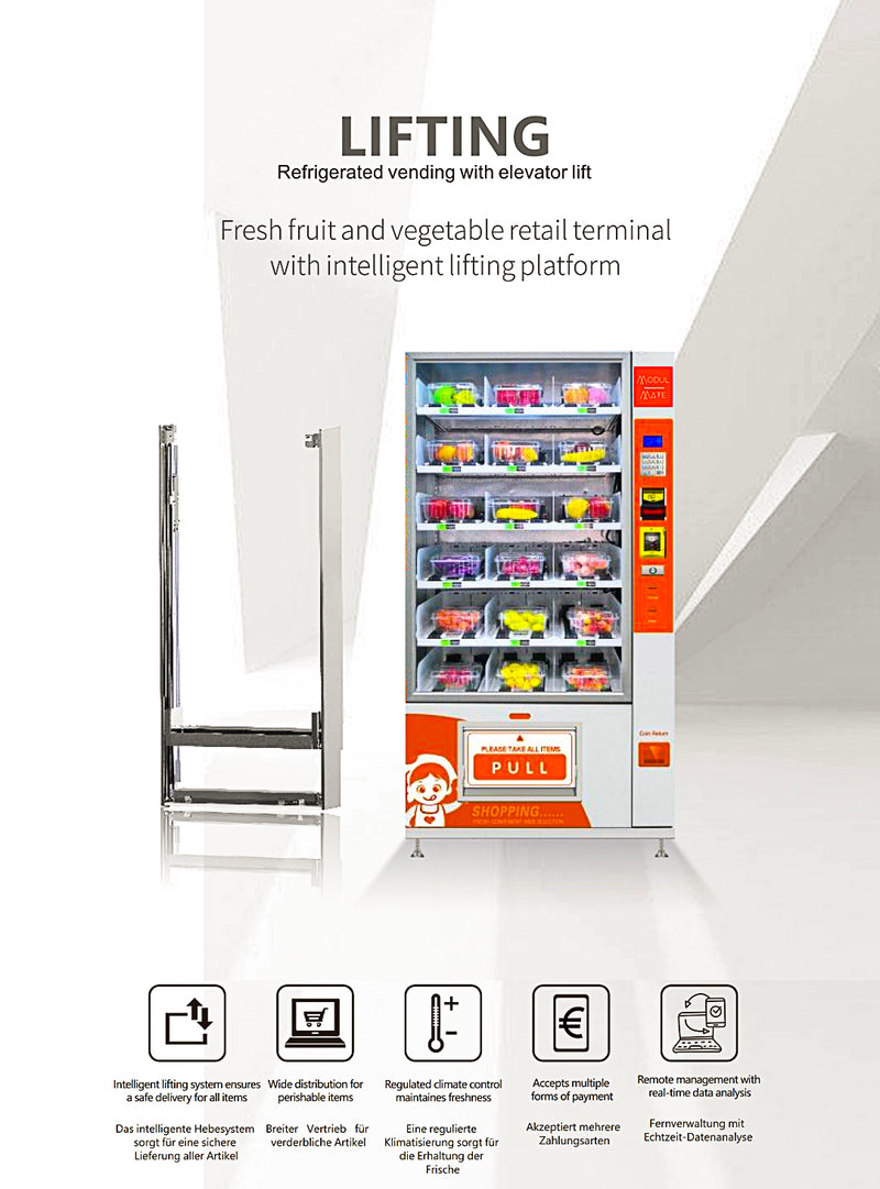 Snack machine with lifting system MM-D900-54G