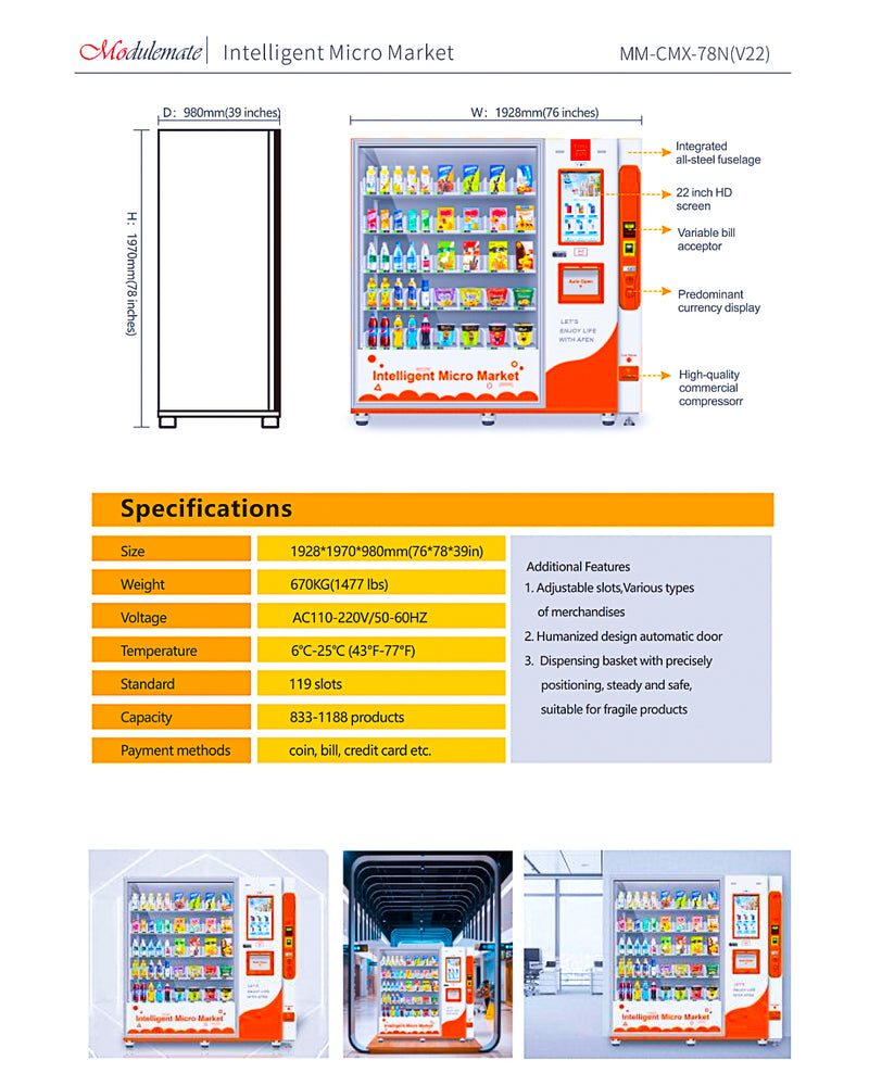 XXL-Snackmaschine MM-CMX-78N(V22)