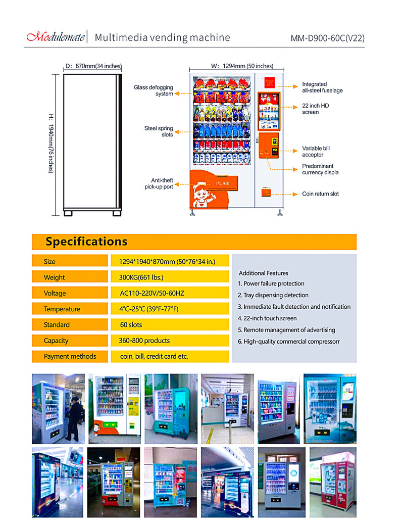 Hebe-Snackautomat MM-D900-60C(V10)